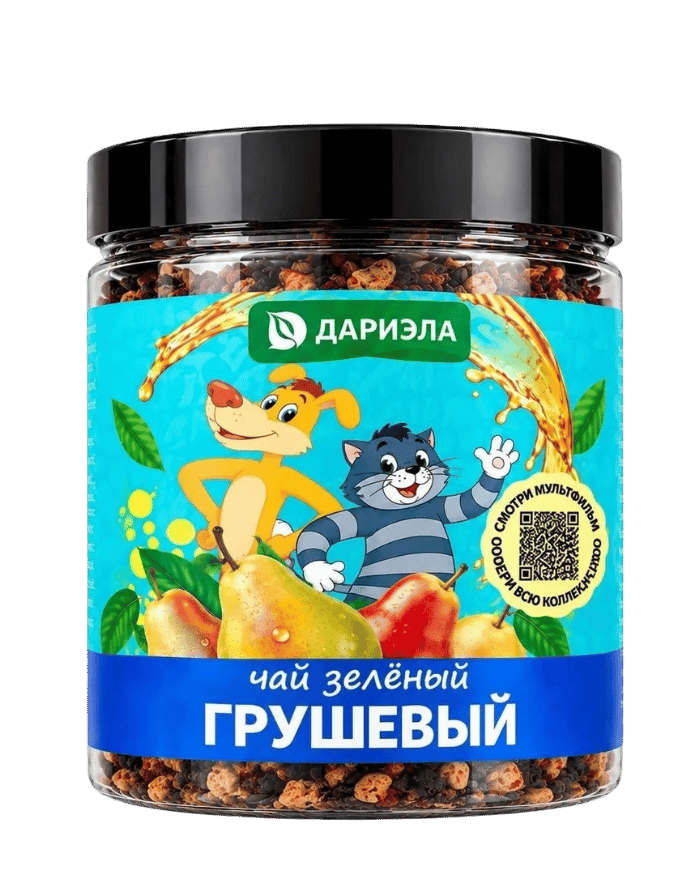 ЧАЙ ЗЕЛЕНЫЙ СОЮЗМУЛЬТФИЛЬМ ГРУШЕВЫЙ, 115 г