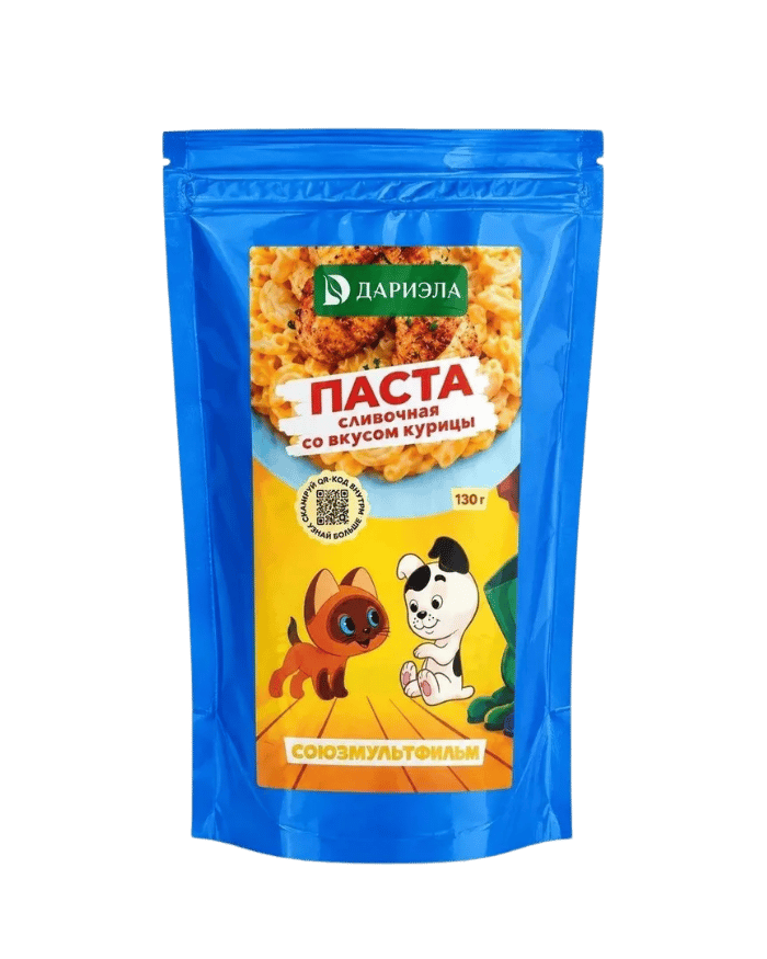 Паста сливочная со вкусом курицы "Котенок по имени "Гав" СОЮЗМУЛЬТФИЛЬМ, 130 г