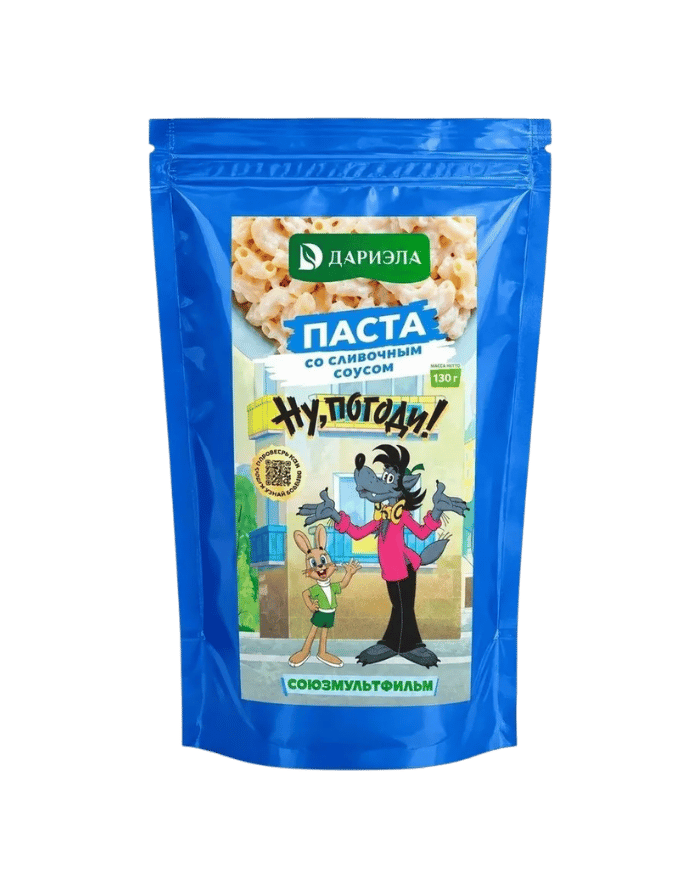Паста со сливочным соусом "Ну, погоди!" СОЮЗМУЛЬТФИЛЬМ, 130 г