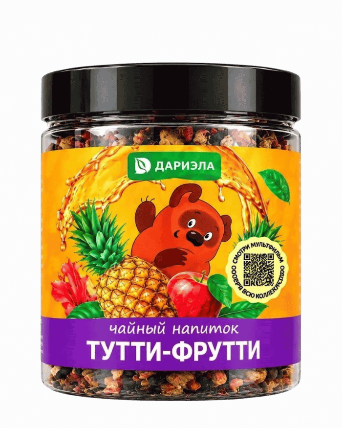 ЧАЙНЫЙ НАПИТОК СОЮЗМУЛЬТФИЛЬМ ТУТТИ-ФРУТТИ, 185 г